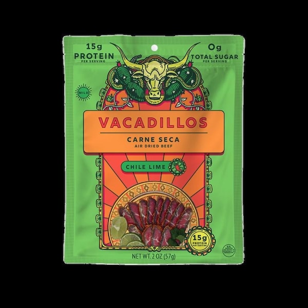 Vacadillos Vacadillos Carne Seca Chile Lime Beef Strips 2 oz Bagged 65660 - main